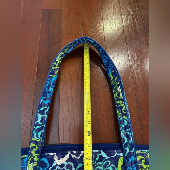 Vera Bradley Miller Travel bag in Sky Blue pattern L Bag Carry On Handle SLOT - Picture 7 of 13